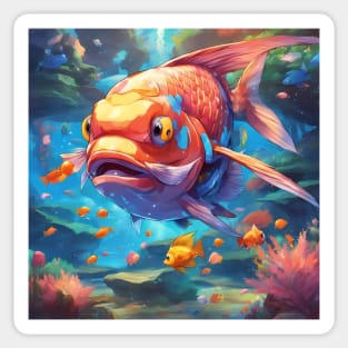 Furious Fins Sticker